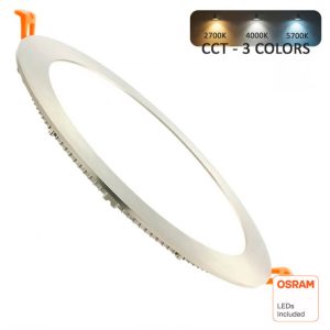 Οροφής Led Χωνευτό osram chip 24W CCT stainless steel