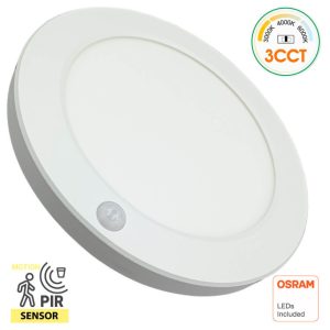 Οροφής Led all in one osram chip 18W white motion sensor