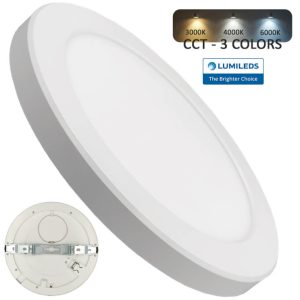 Οροφής Led all in one lumileds chip 24W white round