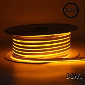 Neon Flex Led 24V DC smd 8W/m Orange (50m) 6x12mm