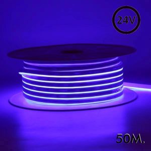 Neon Flex Led 24V DC smd 8W/m Purple (50m) 6x12mm