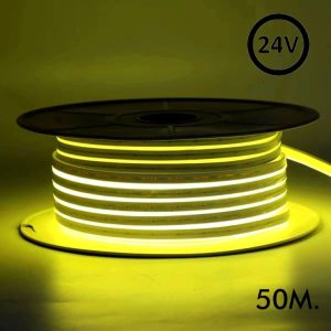 Neon Flex Led 24V DC smd 8W/m Yellow (50m) 6x12mm
