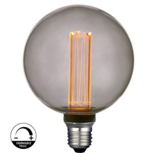Modern Smoked Led 4W 1800K E27 G125 dimmable