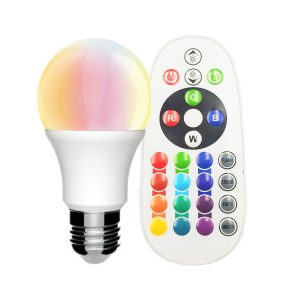 E27 A60 Led 10W RGB+3000K with Remote Control