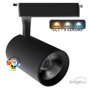 Ράγας Led 1 κυκλώματος Bridgelux chip 30W CCT black