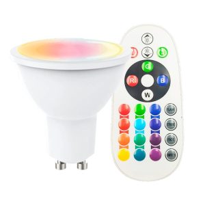 GU10 Led 8W RGB+3000K with Remote Control