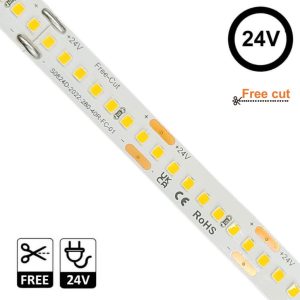 Ταινία Led 24V DC Bridgelux smd 12W/m 5700K 280Led/m (10m) free cut