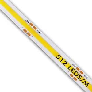 Ταινία Led 24V DC Bridgelux cob 12W/m 4000K 512Led/m (10m)