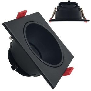 Spot Οροφής GU10  multi choise black square