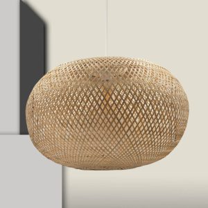 Κρεμαστό φωτιστικό Ε27 bamboo Manila