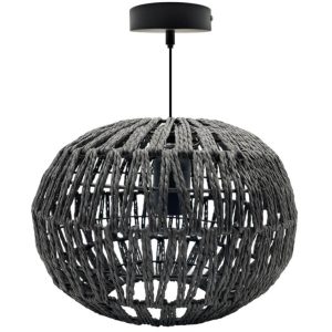 Κρεμαστό φωτιστικό Ε27 wicker dark