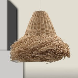 Κρεμαστό φωτιστικό Ε27 rattan Kedah
