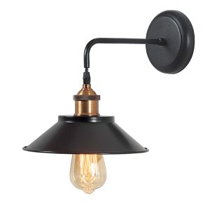 ΦΩΤΙΣΤΙΚΟ ΤΟΙΧΟΥ ΜΠΡΟΝΖΕ & ΜΑΥΡΟ ΜΑΤ ΜΕΤΑΛΛΟ