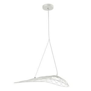 ΚΡΕΜΑΣΤΟ ΜΟΝΟΦΩΤΟ ΦΩΤΙΣΤΙΚΟ LED 10W 3000K ΛΕΥΚΟ ΜΕΤΑΛΛΟ