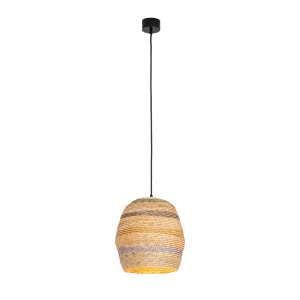 PENDANT LAMP NATURAL BRAIDED WHEAT 1XE27