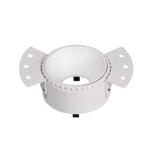 Zambelis ΧΩΝΕΥΤΟ ΣΤΡΟΓΓΥΛΟ DOWNLIGHT ΣΠΟΤ ΦΩΤΙΣΜΟΥ ΧΩΡΙΣ ΠΛΑΙΣΙΟ ΛΕΥΚΟ ΑΛΟΥΜΙΝΙΟ - ΜΑΥΡΟ ΑΝΑΚΛΑΣΤΗΡΑ