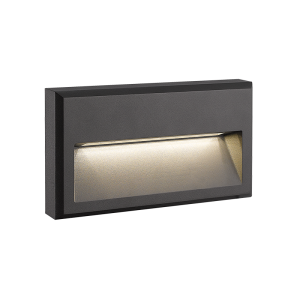 ΦΩΤΑ ΣΚΑΛΟΠΑΤΙΩΝ ΕΞΩΤΕΡΙΚΟΥ ΧΩΡΟΥ LED 6W 3000K ΑΛΟΥΜΙΝΙΟ ΣΕ ΑΠΟΧΡΩΣΗ ΓΡΑΦΙΤΗ