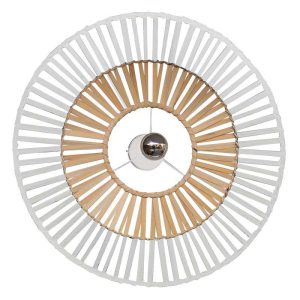 CEILING LIGHT WHITE BAMBOO 1XE7 MAX 40W
