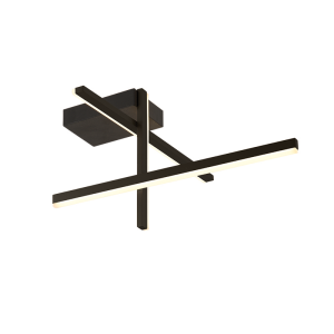 ΦΩΤΙΣΤΙΚΟ ΟΡΟΦΗΣ 23W 3000K ΜΑΥΡΟ ΑΛΟΥΜΙΝΙΟ - ΜΕΤΑΛΛΟ- ΣΙΛΙΚΟΝΗ