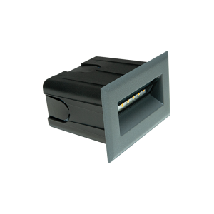 ΧΩΝΕΥΤΑ ΦΩΤΑ ΣΚΑΛΟΠΑΤΙΩΝ ΕΞΩΤΕΡΙΚΗΣ ΧΡΗΣΗΣ LED 3W 3000K ΑΛΟΥΜΙΝΟ ΣΕ ΑΠΟΧΡΩΣΗ ΓΡΑΦΙΤΗ