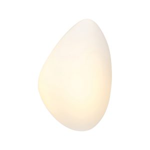 LED ΦΩΤΙΣΤΙΚΟ ΤΟΙΧΟΥ 5W 3000K ΛΕΥΚΟ ΜΕΤΑΛΛΟ - ΟΠΑΛ ΓΥΑΛΙ