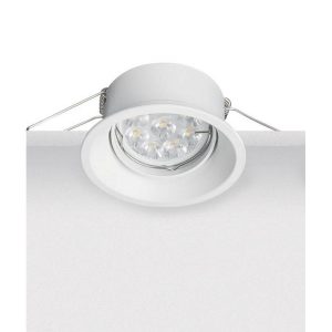 Zambelis ΧΩΝΕΥΤΟ ΡΥΘΜΙΖΟΜΕΝΟ DOWNLIGHT ΣΠΟΤ ΦΩΤΙΣΜΟΥ ΛΕΥΚΟ ΑΛΟΥΜΙΝΙΟ