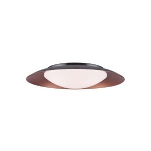 LED ΦΩΤΙΣΤΙΚΟ ΟΡΟΦΗΣ 28W 3000K ΜΑΥΡΟ -ΧΑΛΚΙΝΟ ΜΕΤΑΛΛΟ