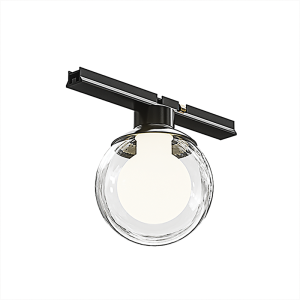 MAGNETIC ULTRA SLIM CLEAR ROUND LIGHT 3W 3000K BLACK