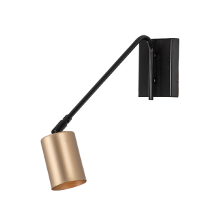 ΕΠΙΤΟΙΧΙΟ ΦΩΤΙΣΤΙΚΟ 1XGU10 ΜΑΥΡΟ ΜΕΤΑΛΛΟ - ΧΡΥΣΟ ΣΠΟΤ