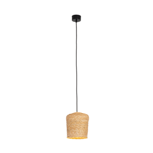 PENDANT LAMP NATURAL BRAIDED WHEAT 1XE27