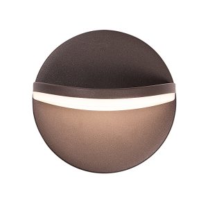 LED WALL LAMP 16W ALUMINIUM  3000K  BROWN