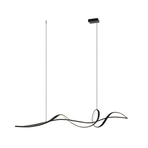 ΚΡΕΜΑΣΤΟ ΦΩΤΙΣΤΙΚΟ ΕΣΩΤΡΕΡΙΚΟΥ ΧΩΡΟΥ LED 27W 3000K ΜΑΥΡΟ ΑΛΟΥΜΙΝΙΟ