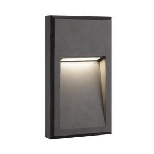 ΦΩΣ ΣΚΑΛΟΠΑΤΙΩΝ ΕΞΩΤΕΡΙΚΟΥ ΧΩΡΟΥ LED 6W 3000K ΑΛΟΥΜΙΝΙΟ ΣΕ ΑΠΟΧΡΩΣΗ ΓΡΑΦΙΤΗ