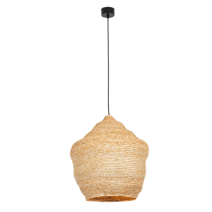 PENDANT LAMP NATURAL BRAIDED WHEAT 1XE27