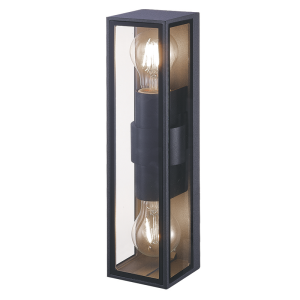 OUTDOOR WALL LIGHT 2XE27 ALUMINUM GRAPHITE