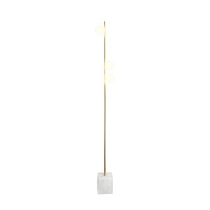 FLOOR LAMP 3L GOLD MARBLE