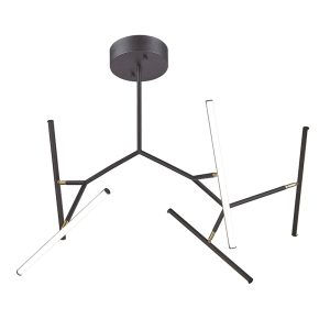 ΚΡΕΜΑΣΤΟ ΦΩΤΙΣΤΙΚΟ ΟΡΟΦΗΣ ΕΣΩΤΕΡΙΚΟΥ ΧΩΡΟΥ LED 49W 3000K ΜΑΥΡΟ ΜΑΤ ΑΛΟΥΜΙΝΙΟ ΜΕ ΣΙΛΙΚΟΝΗ