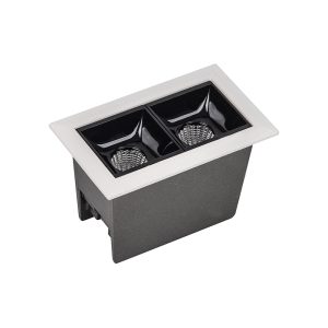 Zambelis LED GRILLE ΧΩΝΕΥΤΟΣ ΣΠΟΤ ΦΩΤΙΣΜΟΣ 5W 3000K ΛΕΥΚΟ ΑΛΟΥΜΙΝΙΟ