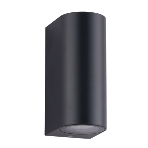 OUTDOOR WALL LIGHT 2XGU10 ABS BLACK