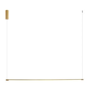 LED ΚΡΕΜΑΣΤΟ ΦΩΤΙΣΤΙΚΟ 19W 3000K ΧΡΥΣΟ ΜΑΤ ΑΛΟΥΜΙΝΙΟ