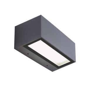 LED UP DOWN WALL LIGHT 2X13.5 W ALUMINIUM     3000K    DARK GREY