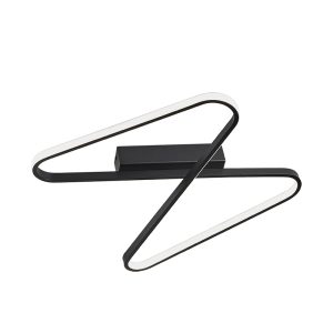 LED ΦΩΤΙΣΤΙΚΟ ΟΡΟΦΗΣ 45W 3000K ΜΕΤΑΛΛΟ- ΑΛΟΥΜΙΝΙΟ - ΣΙΛΙΚΟΝΗ- ΣΑΓΡΕ ΜΑΥΡΟ