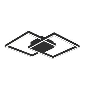 LED ΦΩΤΙΣΤΙΚΟ ΟΡΟΦΗΣ 28W 3000K ΣΑΓΡΕ ΜΑΥΡΟ ΑΛΟΥΜΙΝΙΟ & ΑΚΡΥΛΙΚΟ