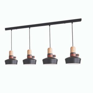 ΚΡΕΜΑΣΤΟ ΦΩΤΙΣΤΙΚΟ ΕΣΩΤΕΡΙΚΟΥ ΧΩΡΟΥ 4XE27 MAX 40W ΜΑΥΡΟ