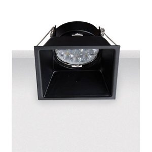 Zambelis ΧΩΝΕΥΤΟ DOWNLIGHT ΣΠΟΤ ΦΩΤΙΣΜΟΥ ΜΑΥΡΟ ΑΛΟΥΜΙΝΙΟ