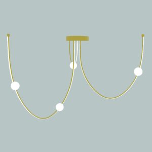 ΚΡΕΜΑΣΤΟ ΦΩΤΙΣΤΙΚΟ ΕΣΩΤΕΡΙΚΟΥ ΧΩΡΟΥ 42W 3000K ΧΡΥΣΟ ΜΑΤ ΑΛΟΥΜΙΝΙΟ -ΣΙΛΙΚΟΝΗ - ΟΠΑΛ ΓΥΑΛΙ