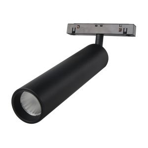 Zambelis ΜΑΥΡΟ LED ΣΠΟΤ ΦΩΤΙΣΤΙΚΟ 15W 3000K ΓΙΑ 48V ΜΑΓΝΗΤΙΚΕΣ ΡΑΓΕΣ