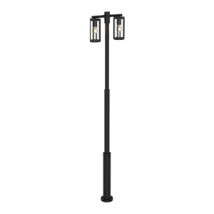 ΦΩΣ ΚΗΠΟΥ - ΣΤΗΛΗ ΦΩΤΙΣΜΟΥ 2XE27 MAX 15W ΑΛΟΥΜΙΝΙΟ ΜΑΥΡΟ