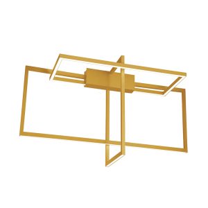 LED ΦΩΤΙΣΤΙΚΟ ΟΡΟΦΗΣ 60W 3000K ΧΡΥΣΟ ΜΑΤ ΑΛΟΥΜΙΝΙΟ