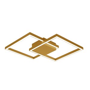 LED ΦΩΤΙΣΤΙΚΟ ΟΡΟΦΗΣ 28W 3000K ΧΡΥΣΟ ΜΑΤ ΑΛΟΥΜΙΝΙΟ & ΑΚΡΥΛΙΚΟ